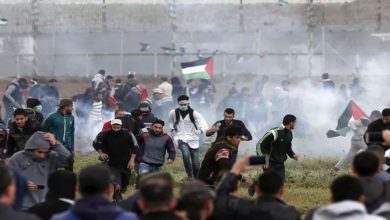 فلسطینی مظاہرین پر صیہونی فوج کی فائرنگ ، 55 فلسطینی زخمی