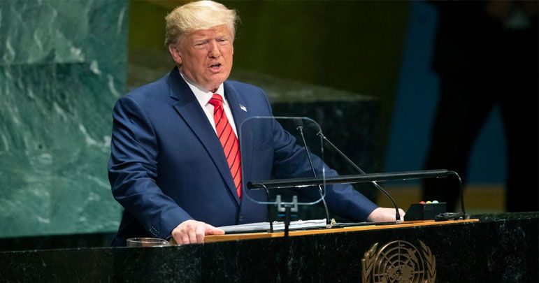 امریکی صدر ٹرمپ کی تقریر، دنیا کے برخلاف امریکی پالیسیاں