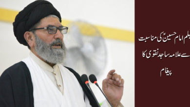 چہلم امام حسینؑ کی مناسبت سے علامہ سید ساجد نقوی کا پیغام