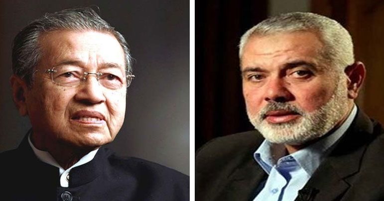 فلسطین کی حمایت پر حماس کا مہاتیر محمد سے اظہار تشکر
