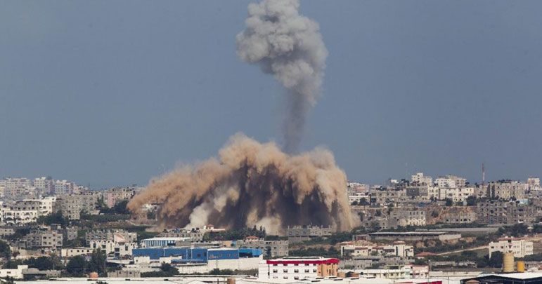 اسرائیلی فوج کا غزہ پر فضائی حملہ ، تین فلسطینی شہید