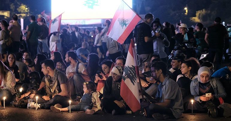 لبنان میں کرپشن کے خلاف مظاہروں کا سلسلہ جاری