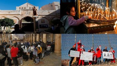 عیسائیوں کے مقدس شہر بیت لحم میں کرسمس تہوار کی تقریبات