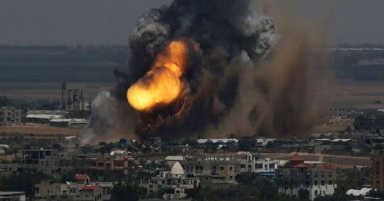 غزہ میں حماس کے مراکز پر اسرائیلی فوج کی بمباری