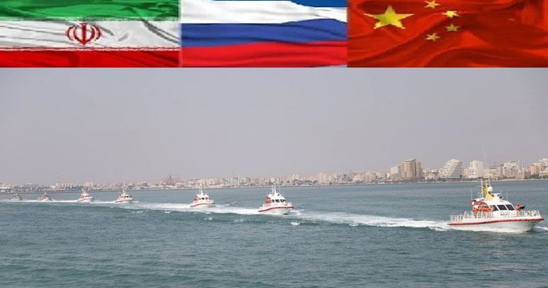 بحر ہند میں ایران، روس اور چین کی مشترکہ بحری مشقوں کا آغاز