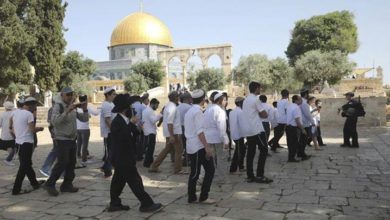 اسرائیلی سیکیورٹی میں 130 صیہونیوں کی مسجد اقصیٰ کی بے حرمتی