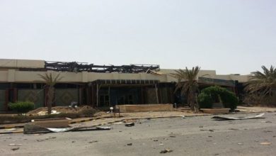 سعودی جارحیت، یمن کے بین الاقوامی ائیر پورٹ پر گولہ باری