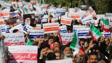 سپاہ پاسداران اور جمہوری نظام کی حمایت میں ایرانی عوام کی ریلیاں