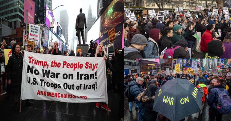 ایران مخالف پالیسیوں کے خلاف امریکہ اور کینیڈا میں مظاہرے