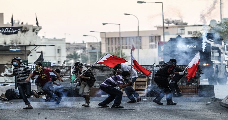 بحرین میں ہونے والے پرامن مظاہروں پر سکیورٹی فورسز کا حملہ