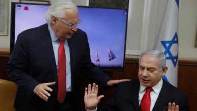 اسرائیل کو امریکی سفیر ڈیوڈ فرائیڈمین کی مضحکہ خيز دھمکی