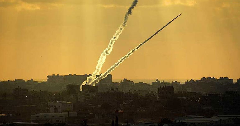 غزہ سے آتشی غبارے پھینکنے اور میزائل حملے کا اسرائیلی دعویٰ