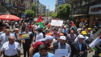 غزہ میں صدی کی ڈیل کے خلاف ہزاروں فلسطینیوں کا مظاہرہ