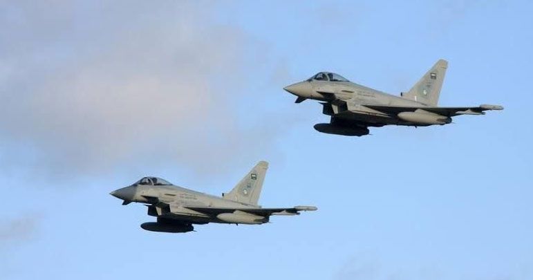 یمن کے نہم علاقے پر سعودی اتحاد کے جنگی طیاروں کی بمباری