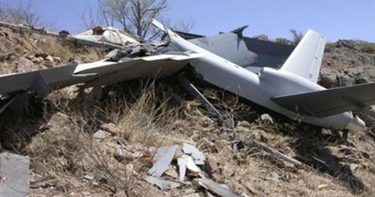 یمن کی فوج نے جارح سعودی اتحاد کا جاسوس طیارہ مار گرایا