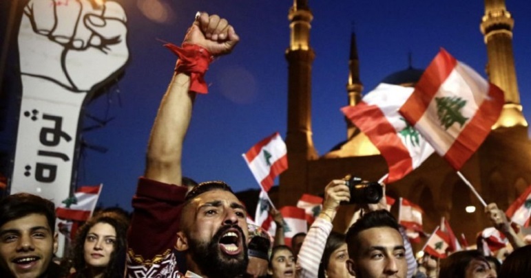 لبنان میں سیاسی عدم استحکام، مختلف شہروں میں احتجاج کا سلسلہ جاری