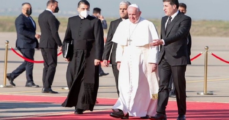 پوپ فرانسس کا تین روزہ دورہ عراق مکمل، بغداد سے ویٹیکن روانہ
