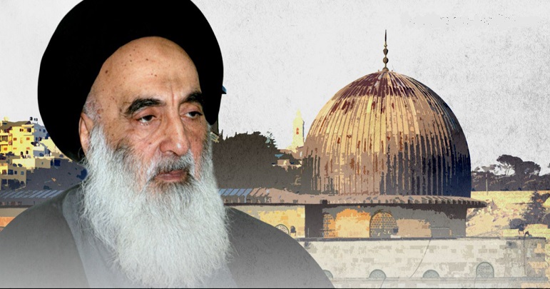 بے شک فلسطینی غاصبوں اور جارحین کے مقابلے میں کبھی گھٹنے نہیں ٹیکیں گے: آیت اللہ سیستانی
