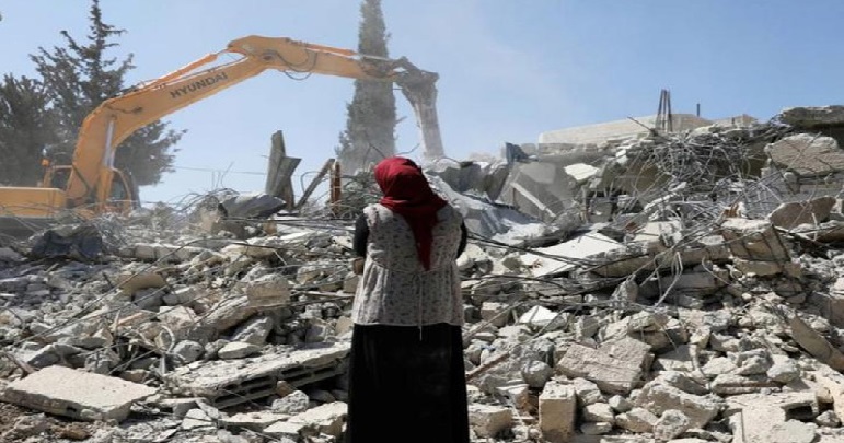 اسرائیلی مظالم جاری، 72 فلسطینی گھر مسمار