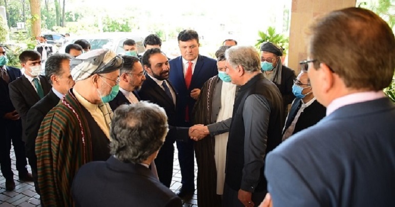 افغان رہنما وفد کی وزیر خارجہ شاہ محمود قریشی سے ملاقات