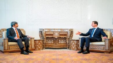 10 سال بعد امارات کے وزیر خارجہ کا دورہ شام
