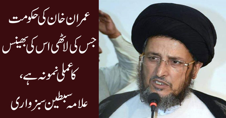 عمران خان کی حکومت جس کی لاٹھی اس کی بھینس کا عملی نمونہ ہے