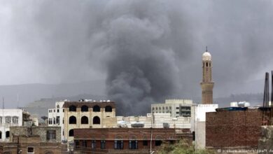 یمنی دارالحکومت صنعاء پر سعودی بمباری