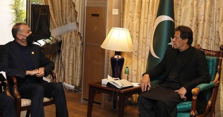 وزیراعظم عمران خان سے ایرانی وزیر خارجہ امیر عبداللہیان کی ملاقات