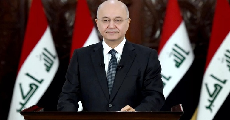 جنرل سلیمانی نے پیچیدہ حالات میں عراقی قوم کا ساتھ دیا عراقی صدر