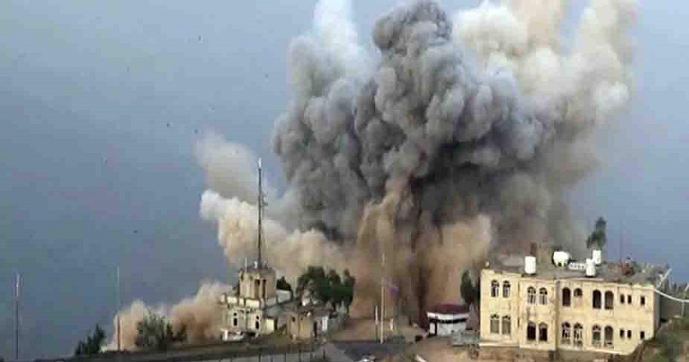 الحدیدہ اور صنعاء پر سعودی اتحاد کے جنگی طیاروں کی بمباری