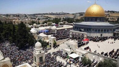 مسجد الاقصی میں 2 لاکھ فلسطینی سر بسجود