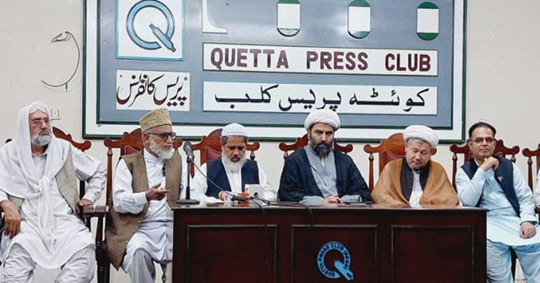 حضرت محمد مصطفیﷺ کی شان میں گستاخی کے خلاف شیعہ سنی علماء کی پریس کانفرنس