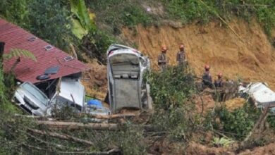 ملائیشیا؛ لینڈ سلائیڈنگ میں 23 افراد جاں بحق اور 10 لاپتہ