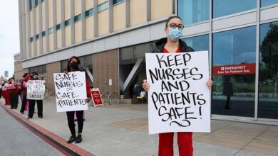 امریکہ کے آٹھ بڑے اسپتالوں میں نرسوں کی ہڑتال