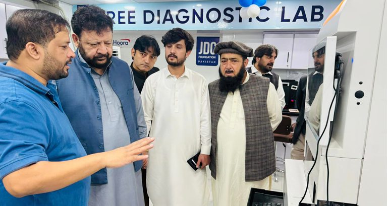 CM GB Gulbar Khan visits JDC