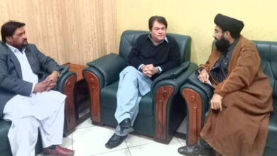 MWM leader Allama Syed Abdul Hussain met Barrister Saif in Peshawar