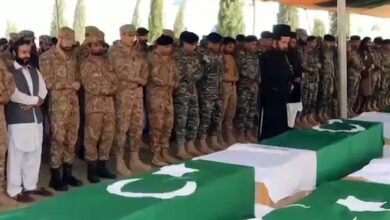 The funeral prayers of the soldiers of Pakistan Army martyred in the attack of Takfiri Fitna Al-Khawarij