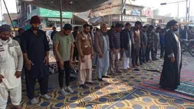 he protest sit-in at Ayub Chowk, Jhang entered the second day