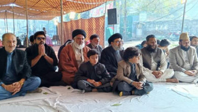 The second day of MWM and ISO's sit-in in Lahore Ulema Ahl-e-Sunnat also participated