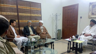 Members of Anjuman Hussainiya Parachinar meets QMJ Allama Syed Sajid Ali Naqvi