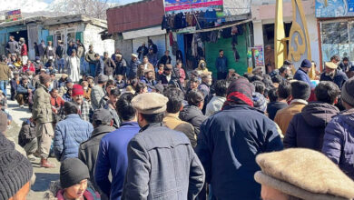 The sit-in continues for the third day in Astoor against insulting Imam Zaman a.s