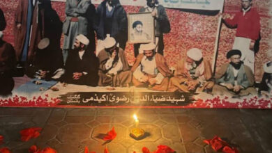 Gilgit, Martyr's Night of Allama Syed Ziauddin Rizvi and martyrs of Millat Jafaria were celebrated