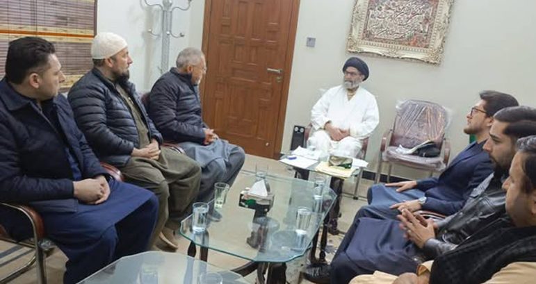 Parachinar delegation meeting with Quaid Millat Jafaria Allama Syed Sajid Ali Naqvi