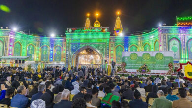 The grand celebration of the birth of Imam Hussain (AS) was organized by the Haram of Hazrat Abbas (AS).