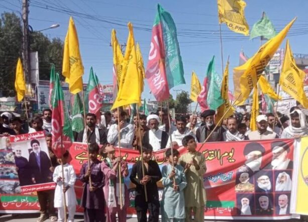 Quds rallies held at three different locations in Layyah under the auspices of Shia organizations