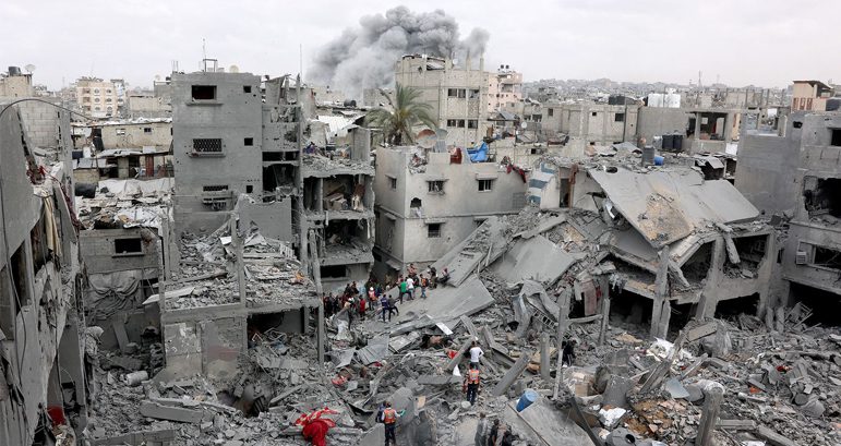 Several Palestinians martyred and injured in Israeli attacks on Gaza