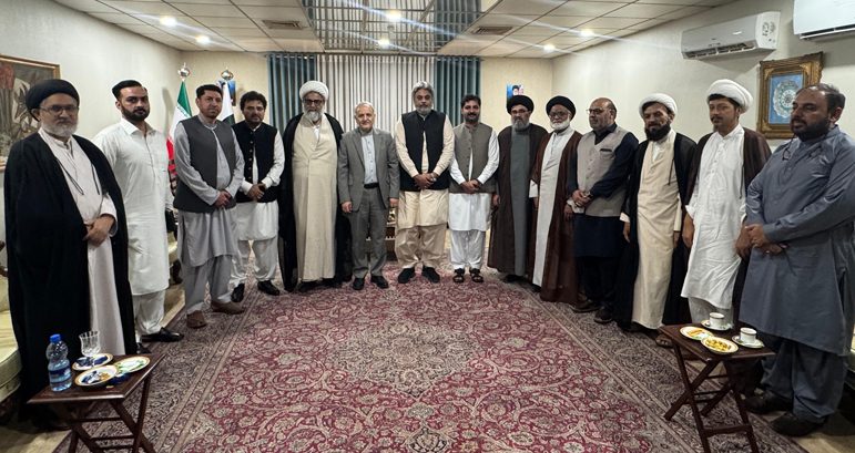 A high-level delegation led by Senator Allama Nasir Abbas Jafri met with the Iranian Ambassador