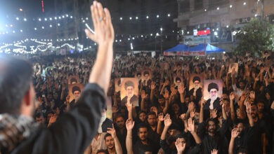 Karachi: Expressions of respect to Ayatollah Khamenei during the mourning ceremony