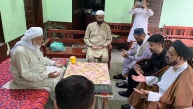 MWM South Punjab delegation meets Allama Akhtar Hussain Naseem, expresses grief over son's death