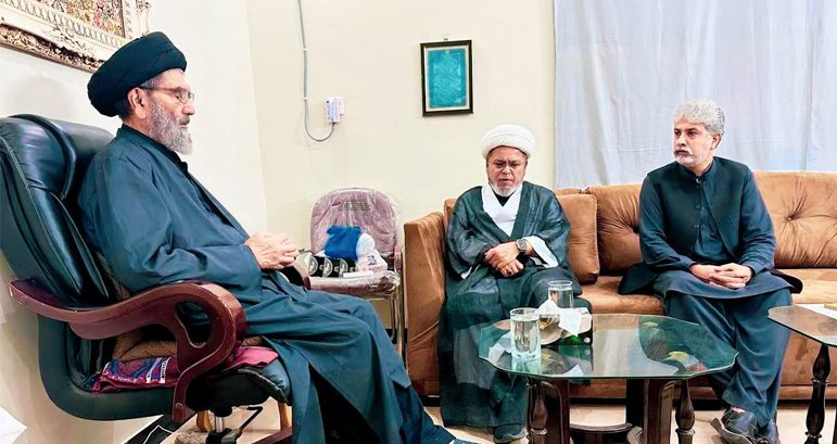 Allama Shabbir Hassan Maysami meets Allama Syed Sajid Ali Naqvi